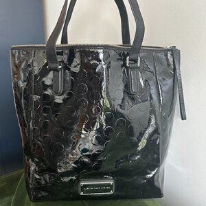 Marc Jacobs Glossy Leather Tote Handbag